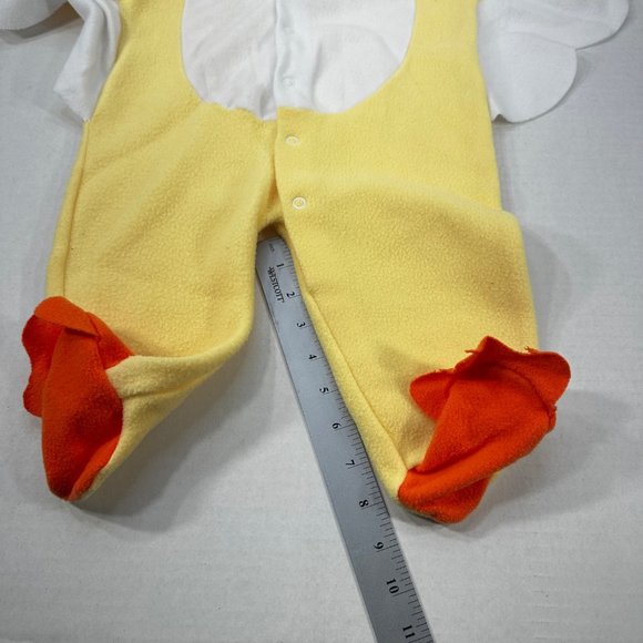 Simply Basics Baby Size 6-9 Month Duck One Piece Sleeper Yellow Preowned - Picture 11 of 15